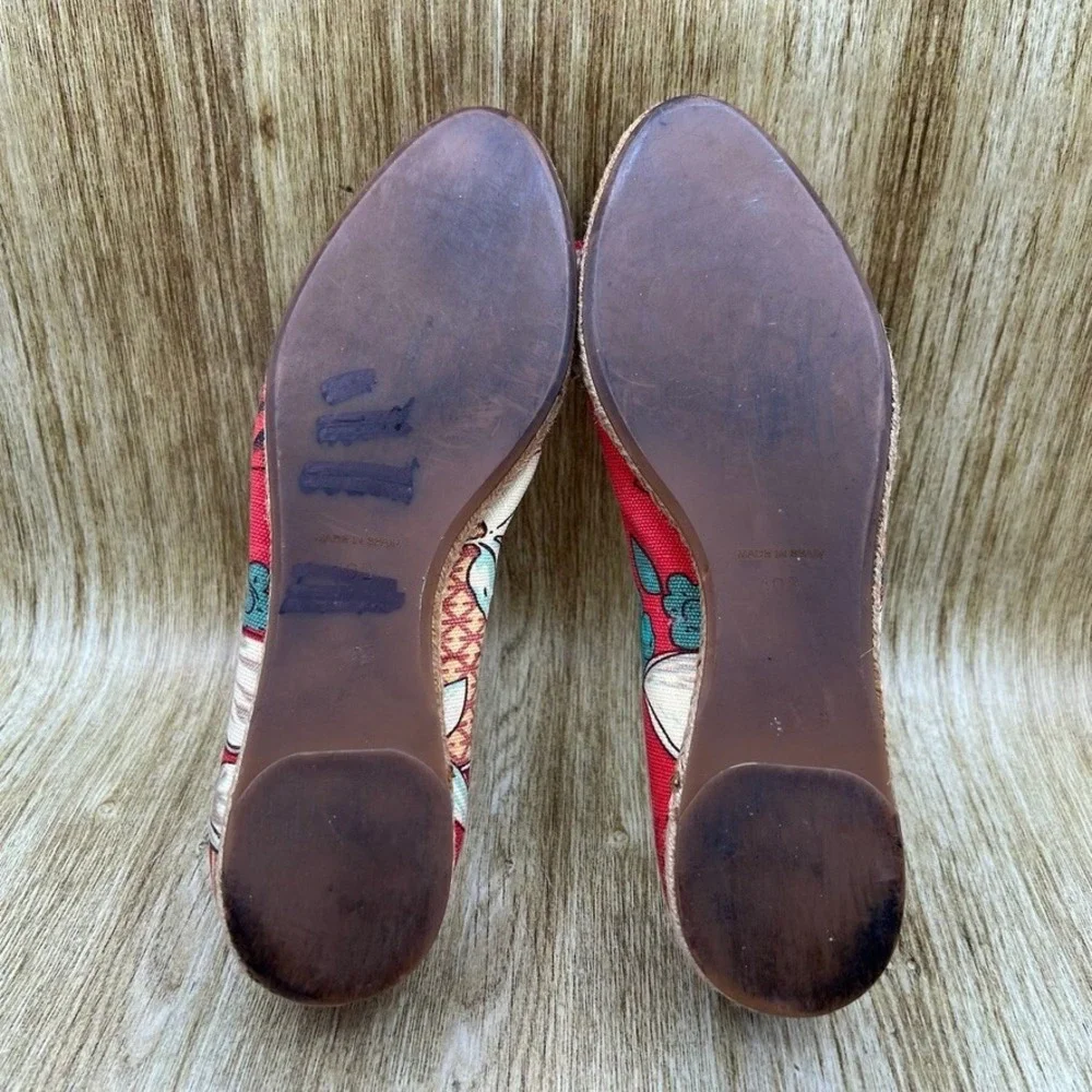 Tory Burch Tasmin Espadrille Women's Size 10‎ B Floral Flats Made In Spain Shoes
